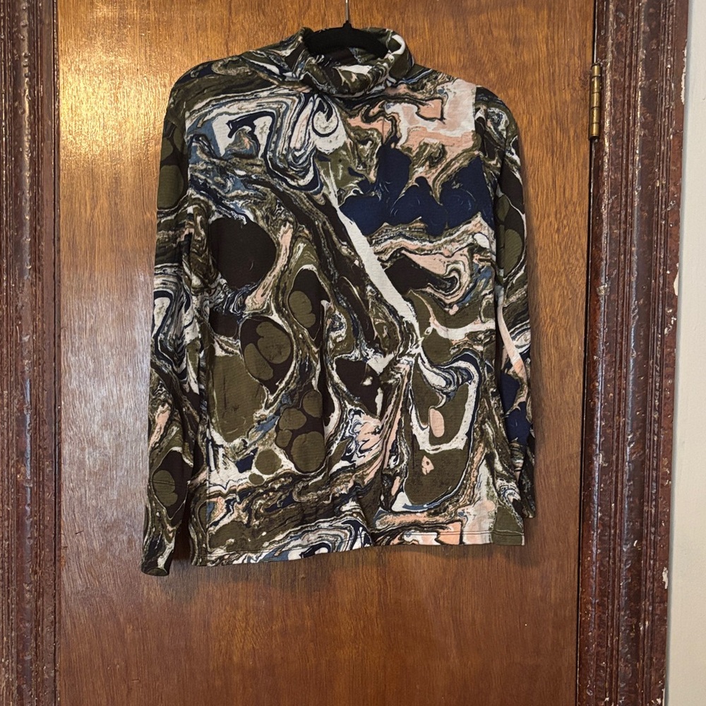 Rachel Comey x Target Women’s Marble Print Turtleneck Shirt & Skirt XL - Picture 2 of 5